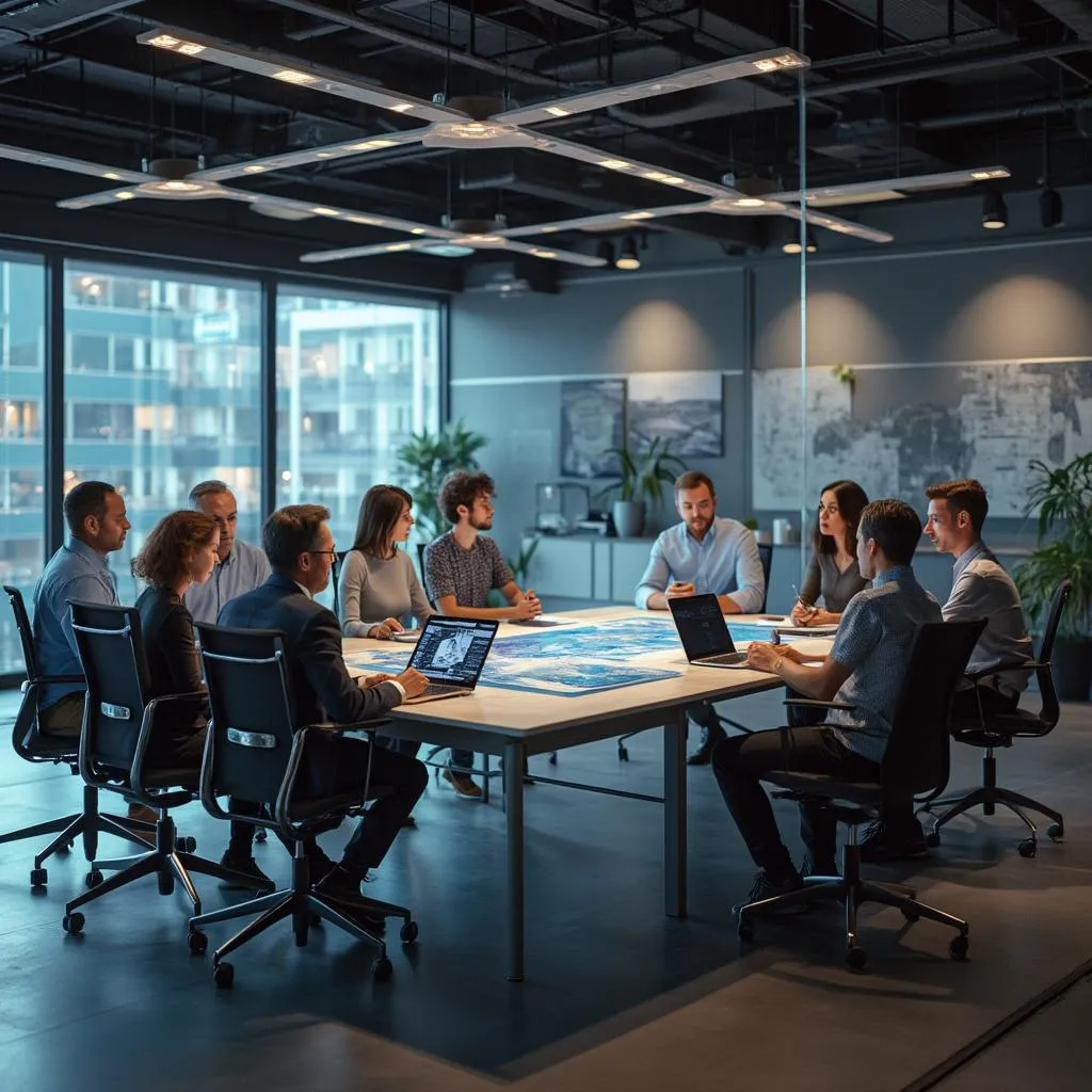 Équipe Coach Évolution en séance de brainstorming